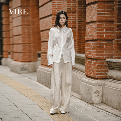 VIRE联名款20243设计感后系带衬衣B