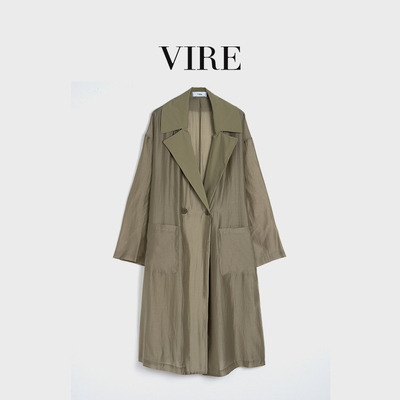 VIRE高定款20072秋冬中长款英伦风轻奢休闲风衣B