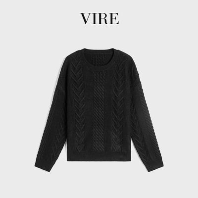 VIRE联名款Z2853圆领套头休闲毛衣