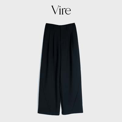 VIRE夏季新款通勤气质高腰阔腿休闲裤142510